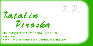 katalin piroska business card